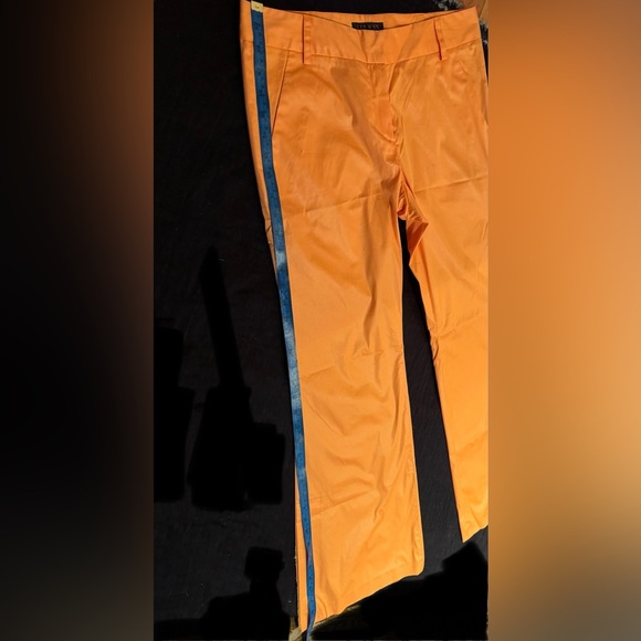 NWT LIA KES NEW YORK Orange Pants with Silk Lining. SIZE: 4 - Picture 9 of 14